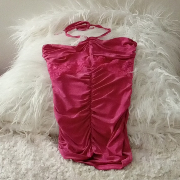 Ladies Halter Top Size Small HOT Pink By Polaris - Picture 2 of 6